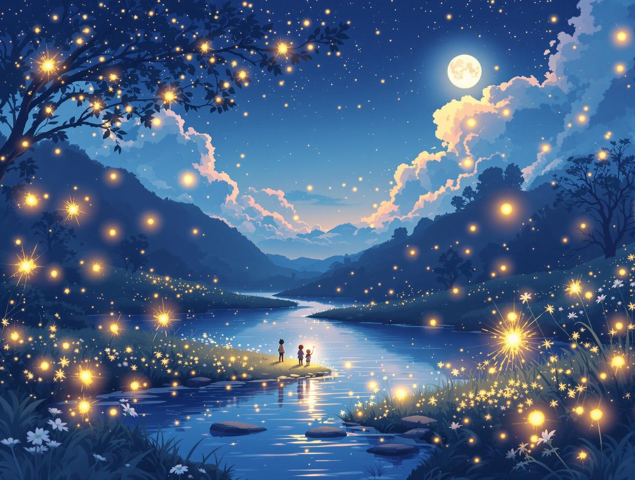 夏夜物语 · 星空与萤火虫 - 漫剧短剧精选专题 夏夜物语 · 星空与萤火虫